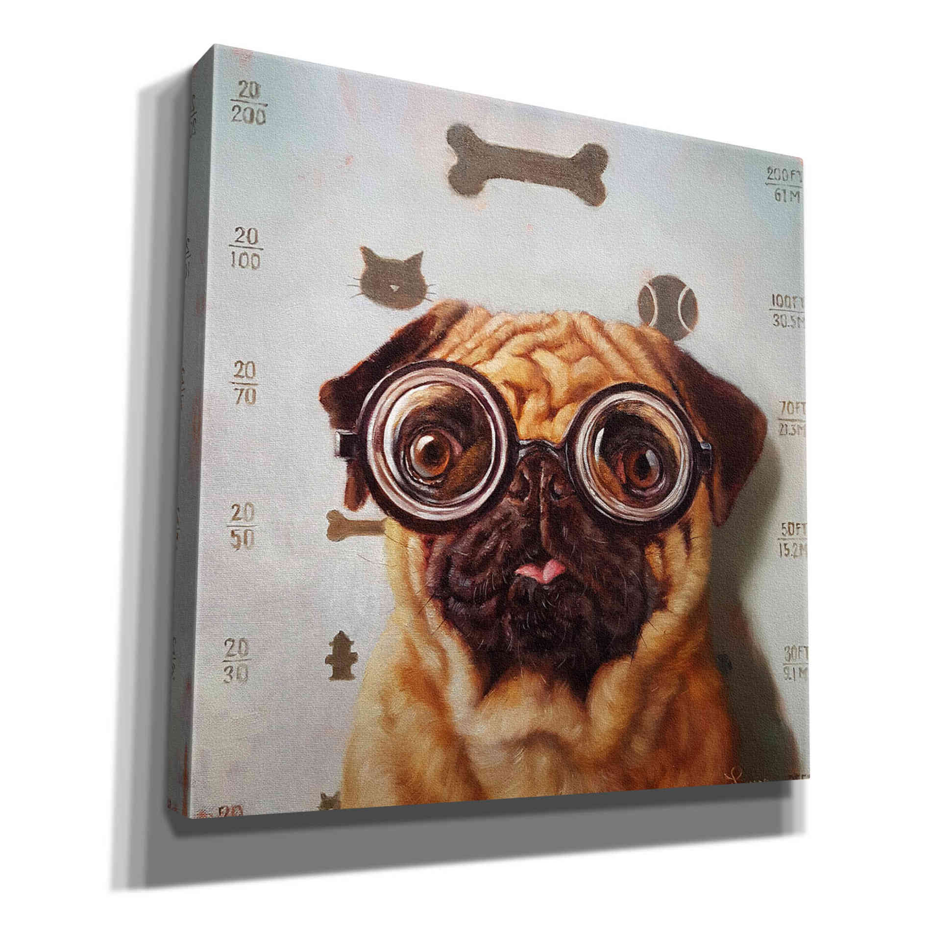 'Canine Eye Exam' by Lucia Heffernan, Canvas Wall Art