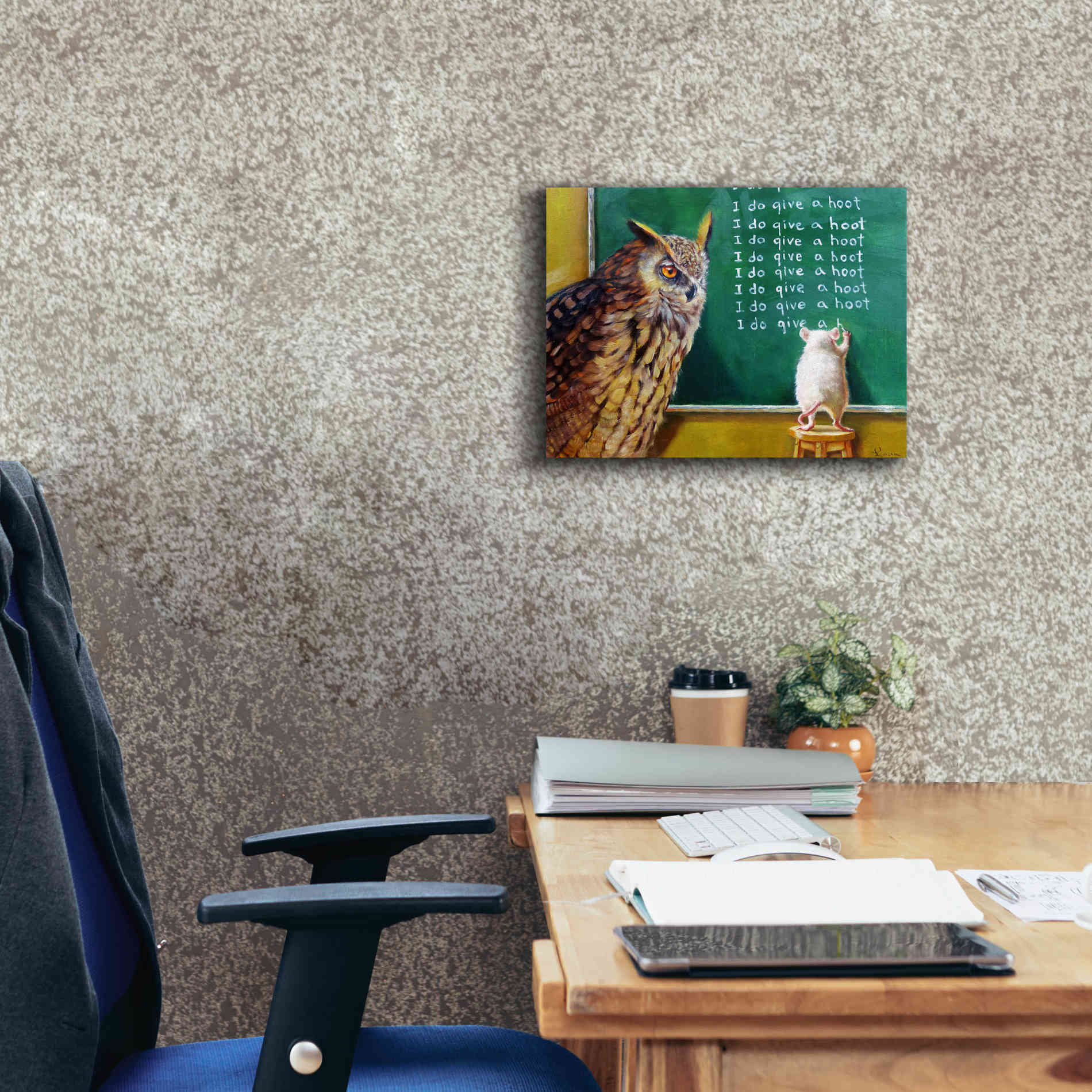 'Class Clown' by Lucia Heffernan, Canvas Wall Art,16x12