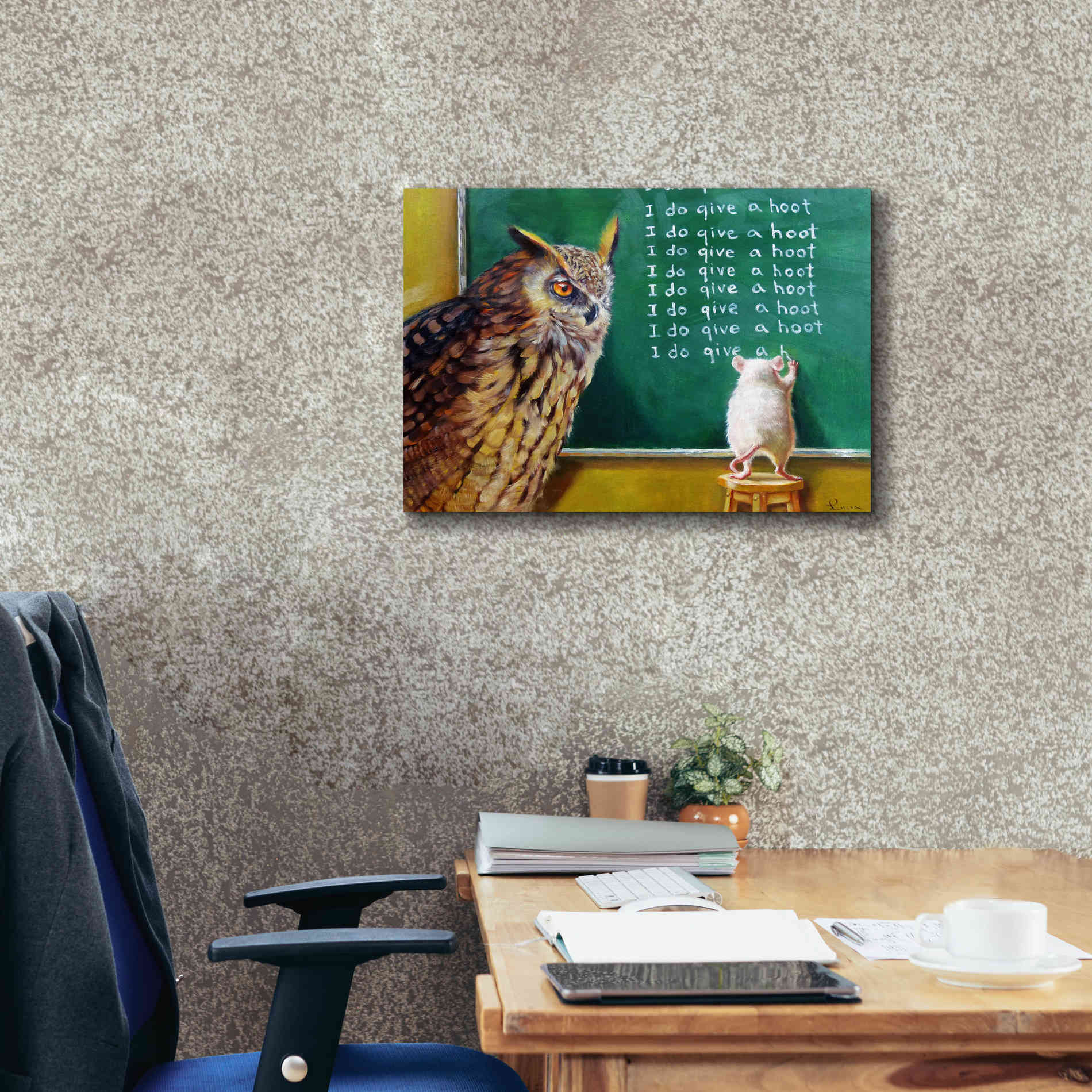 'Class Clown' by Lucia Heffernan, Canvas Wall Art,26x18