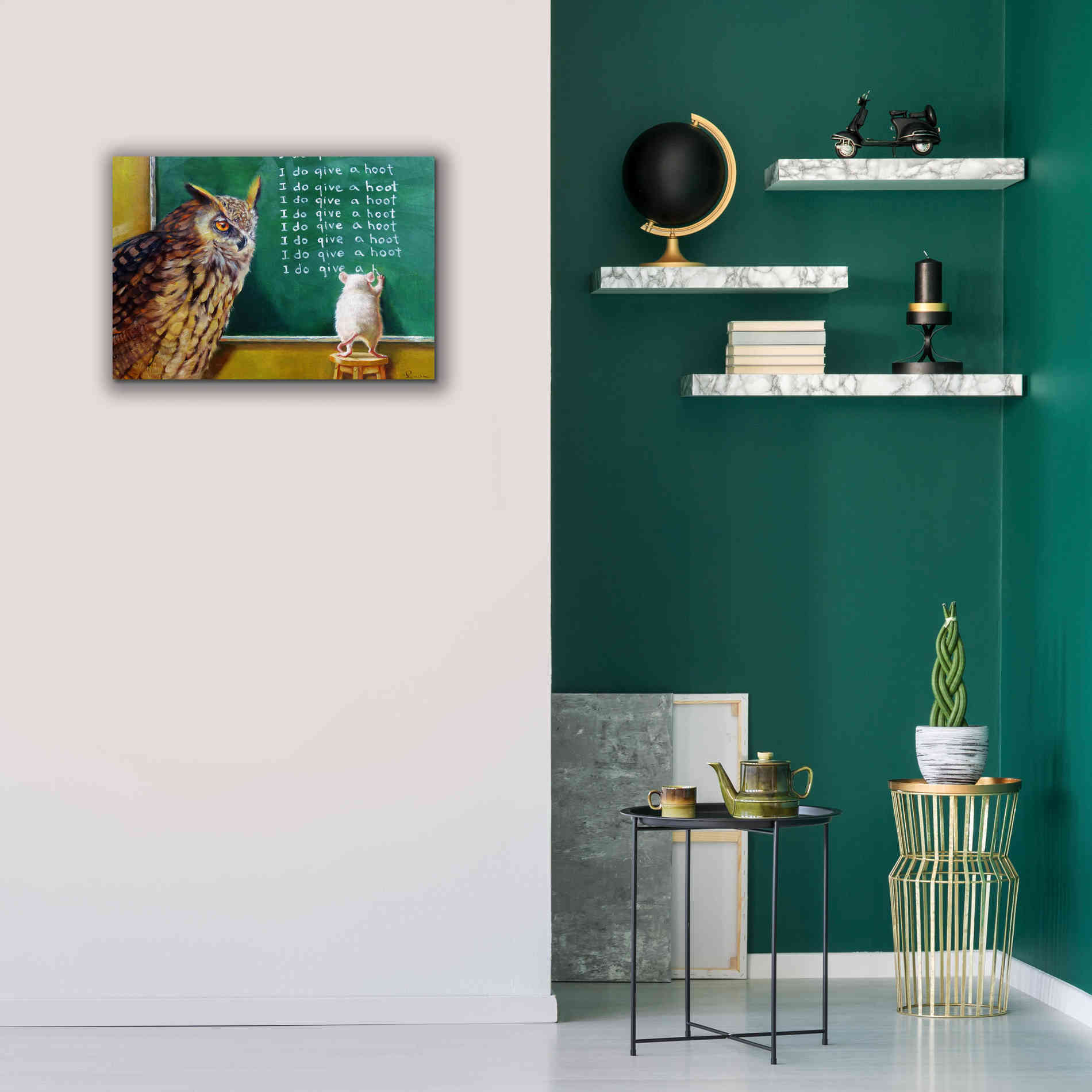 'Class Clown' by Lucia Heffernan, Canvas Wall Art,26x18