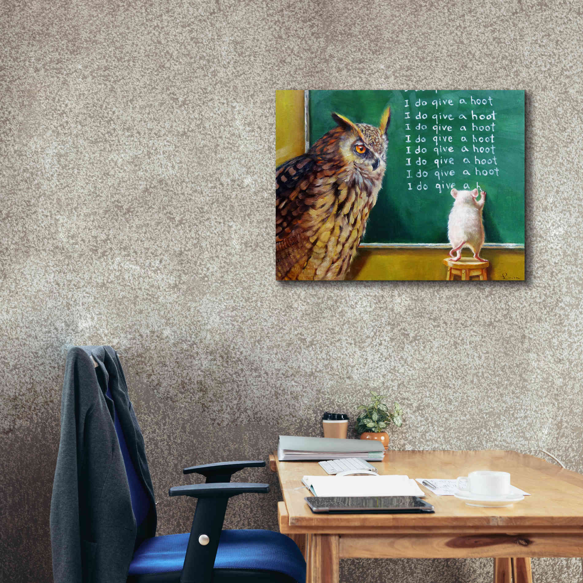 'Class Clown' by Lucia Heffernan, Canvas Wall Art,34x26