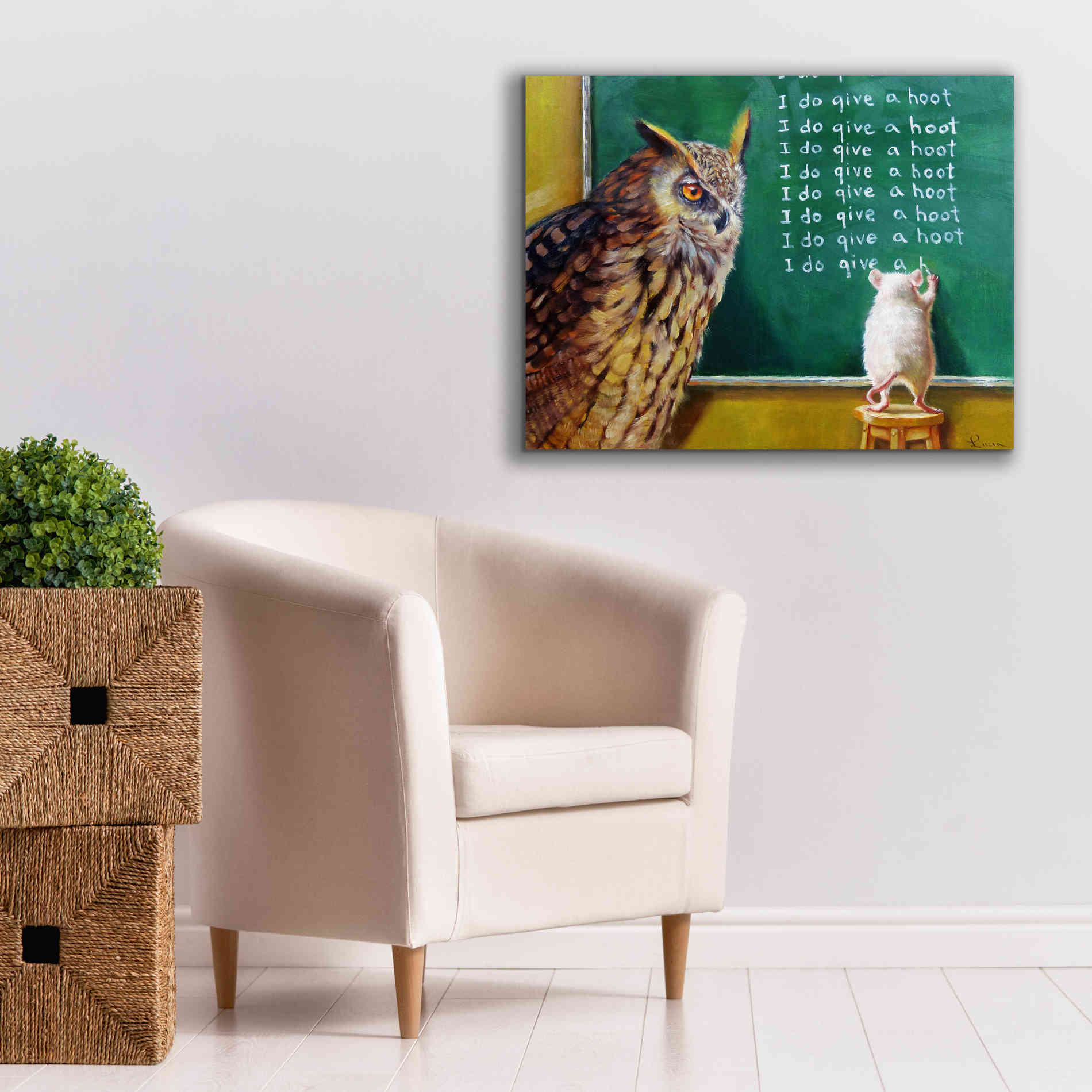 'Class Clown' by Lucia Heffernan, Canvas Wall Art,34x26