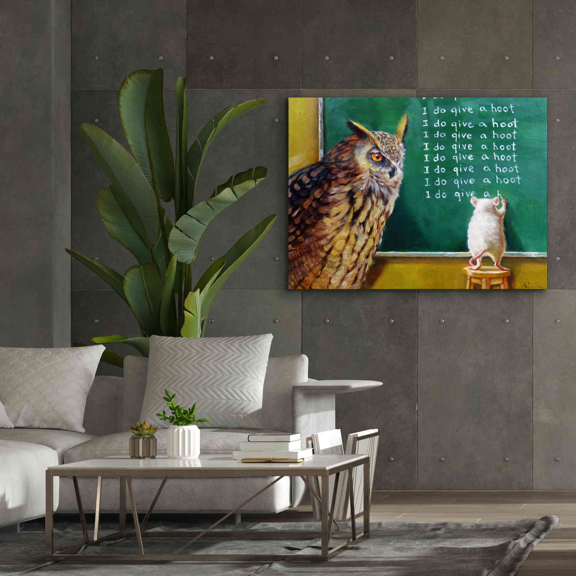 'Class Clown' by Lucia Heffernan, Canvas Wall Art,54x40