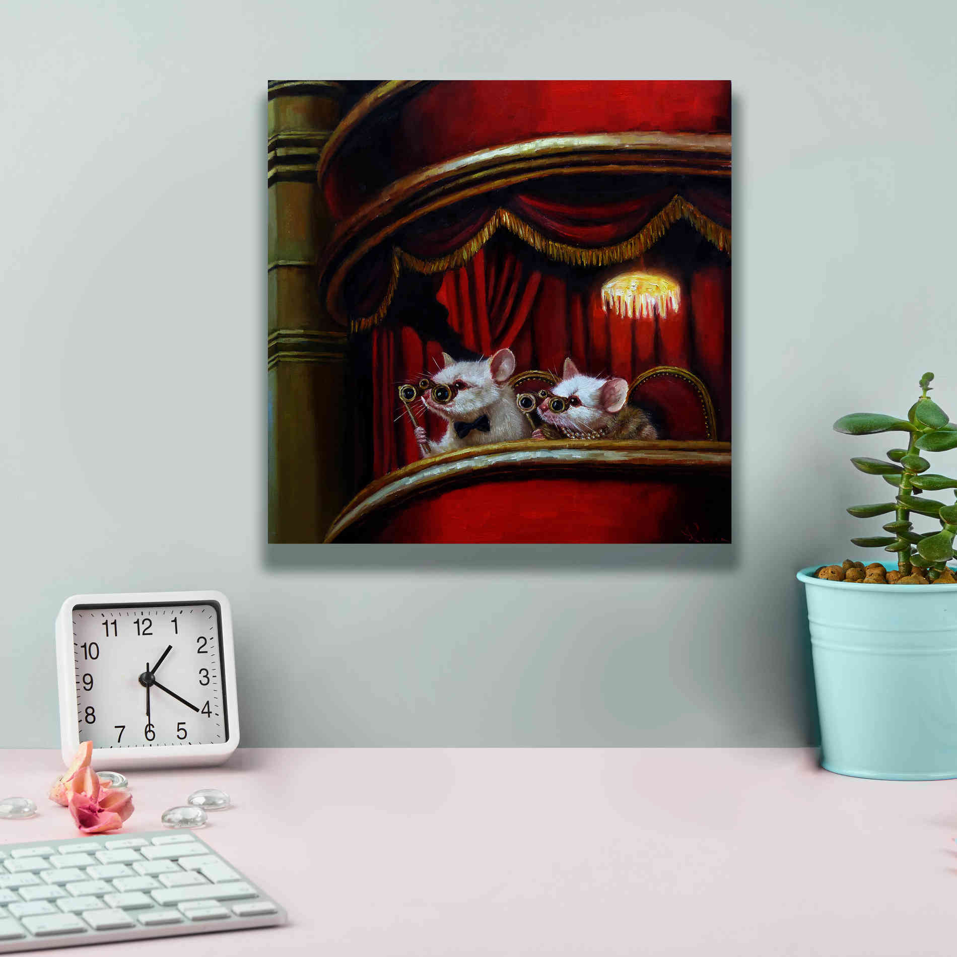 'Die Fledermaus' by Lucia Heffernan, Canvas Wall Art,12x12