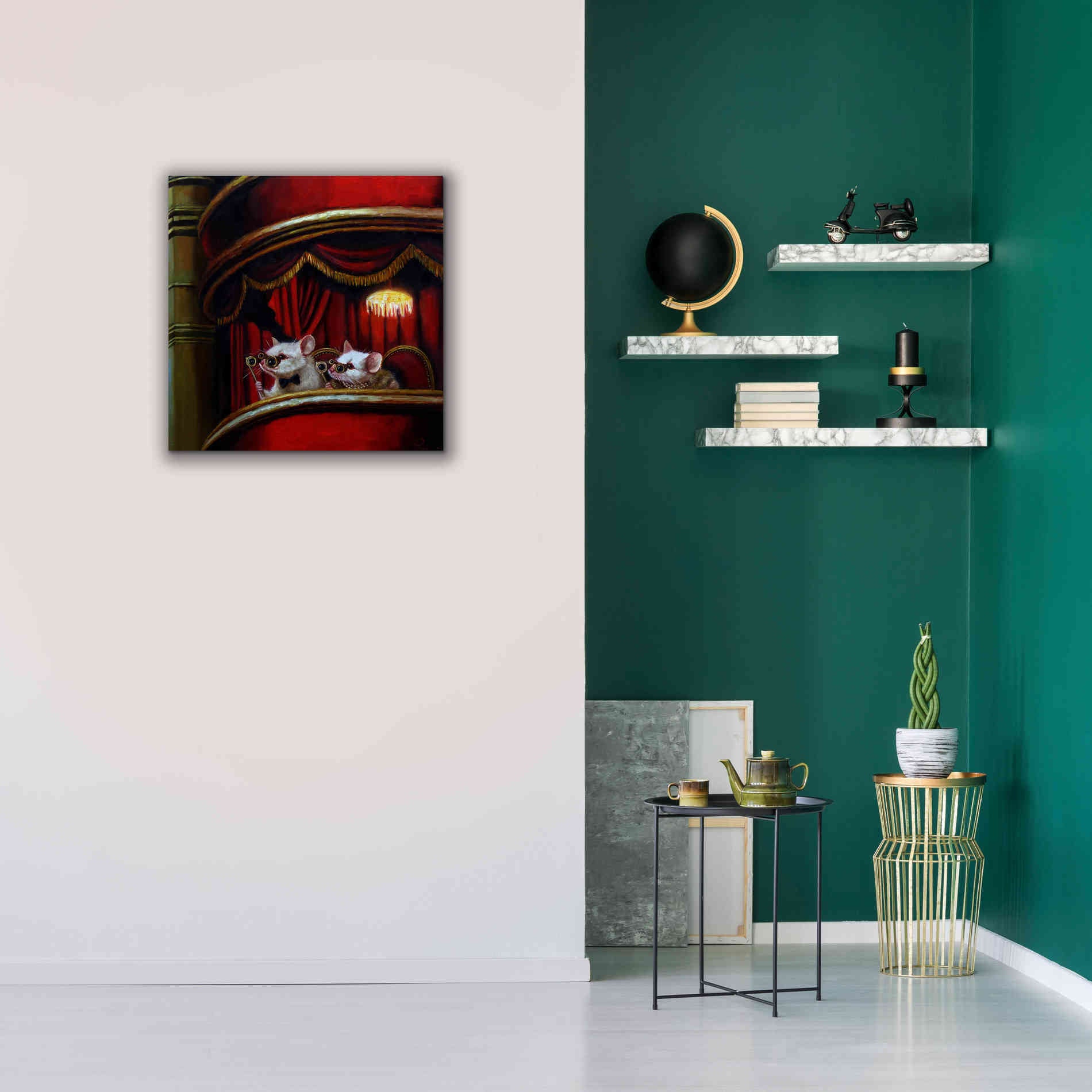 'Die Fledermaus' by Lucia Heffernan, Canvas Wall Art,26x26