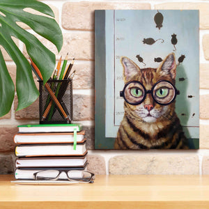 'Feline Eye Exam' by Lucia Heffernan, Canvas Wall Art,12x16