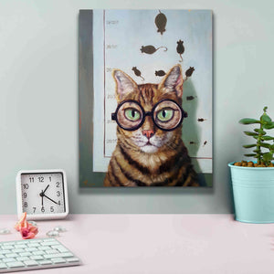 'Feline Eye Exam' by Lucia Heffernan, Canvas Wall Art,12x16