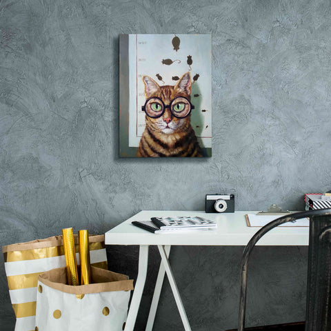 Image of 'Feline Eye Exam' by Lucia Heffernan, Canvas Wall Art,12x16