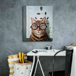 'Feline Eye Exam' by Lucia Heffernan, Canvas Wall Art,20x24