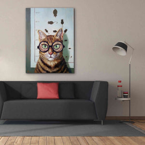 'Feline Eye Exam' by Lucia Heffernan, Canvas Wall Art,40x54