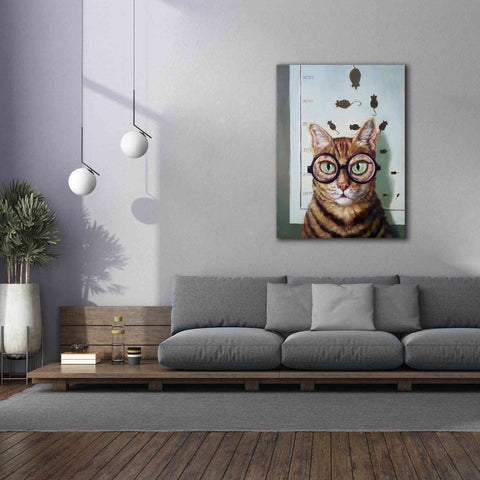 Image of 'Feline Eye Exam' by Lucia Heffernan, Canvas Wall Art,40x54