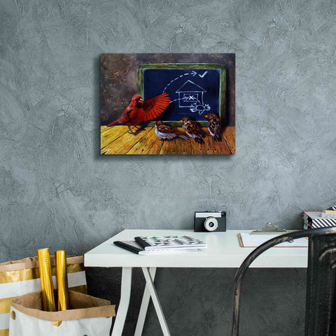 Image of 'Flight School' by Lucia Heffernan, Canvas Wall Art,16x12