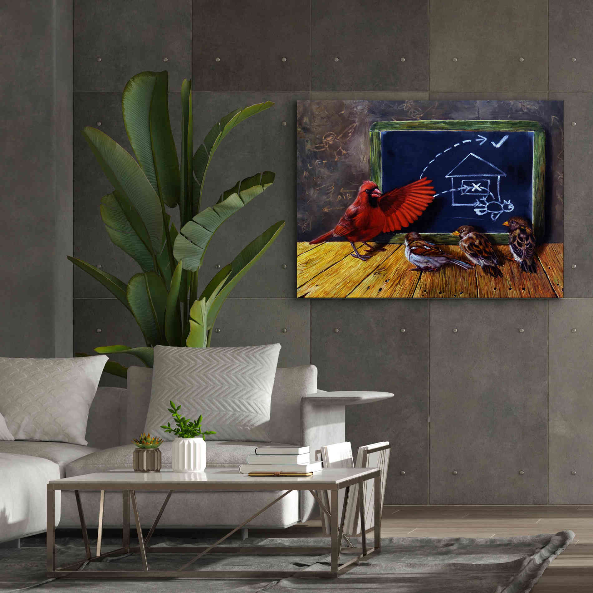 'Flight School' by Lucia Heffernan, Canvas Wall Art,54x40