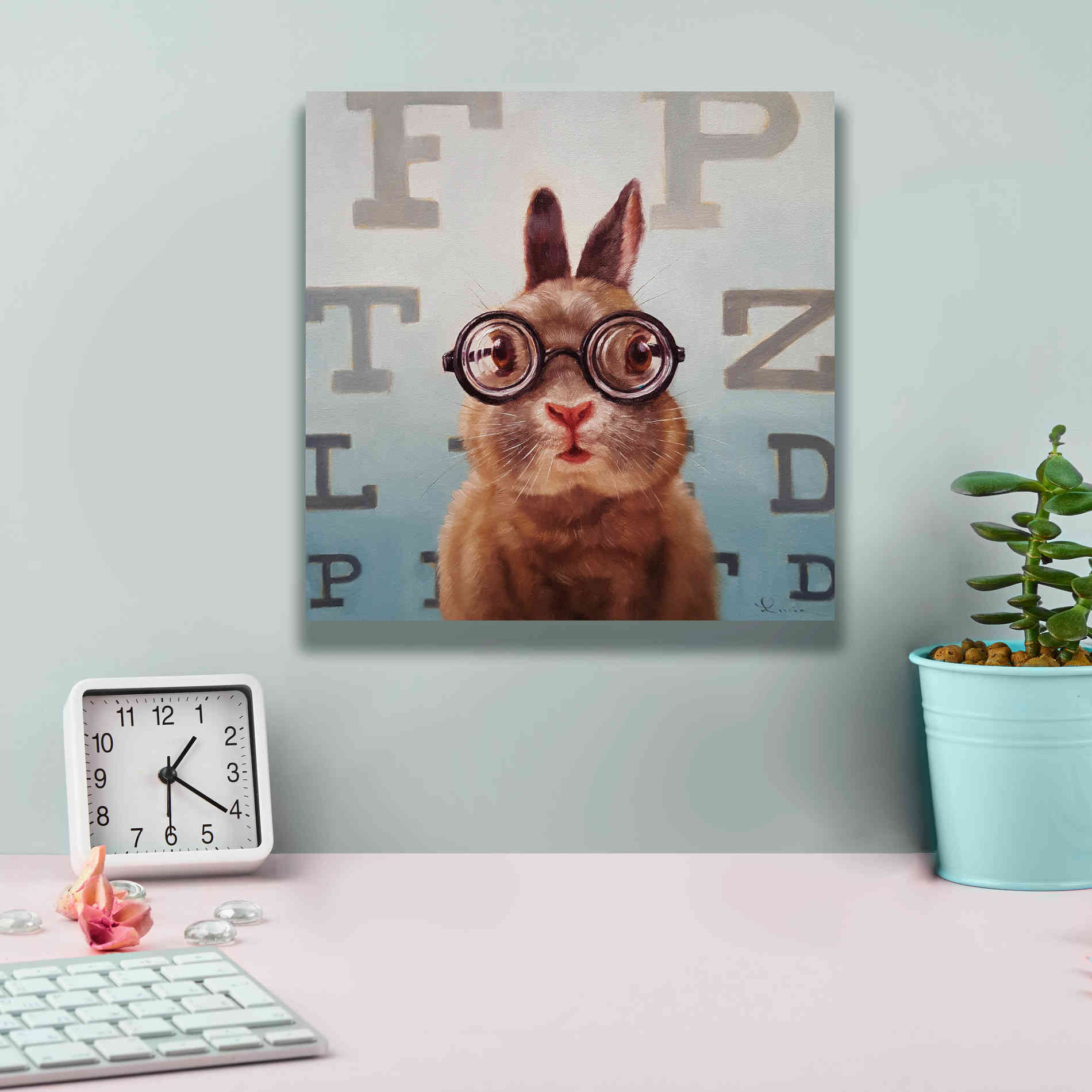 'Four Eyes' by Lucia Heffernan, Canvas Wall Art,12x12