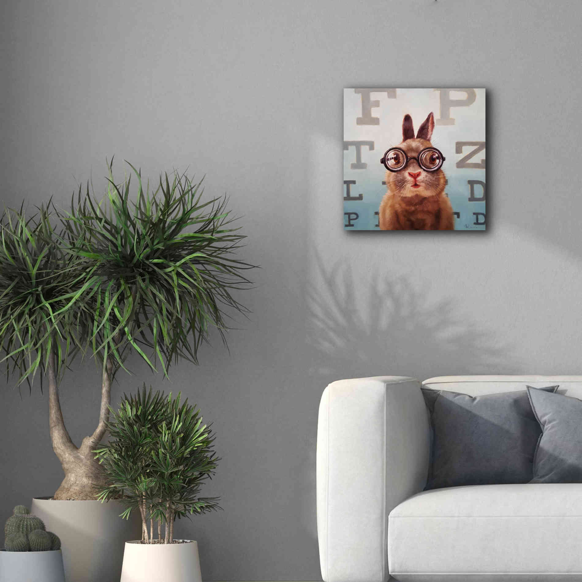 'Four Eyes' by Lucia Heffernan, Canvas Wall Art,18x18