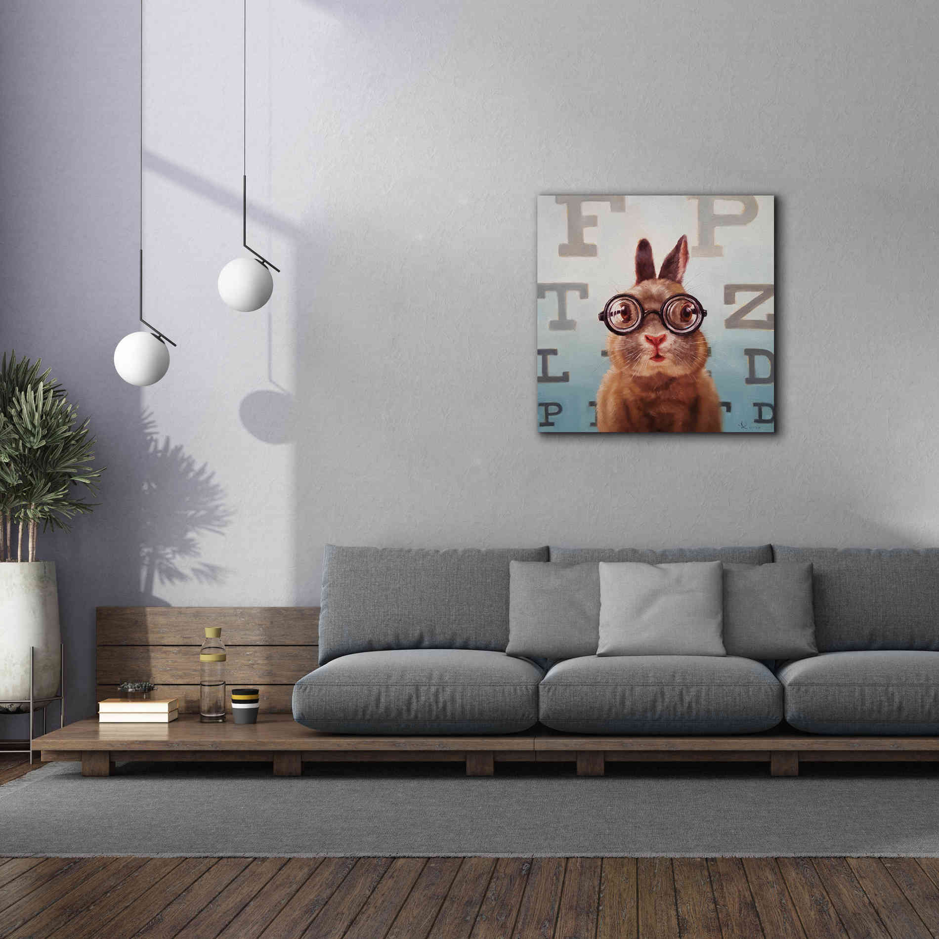 'Four Eyes' by Lucia Heffernan, Canvas Wall Art,37x37