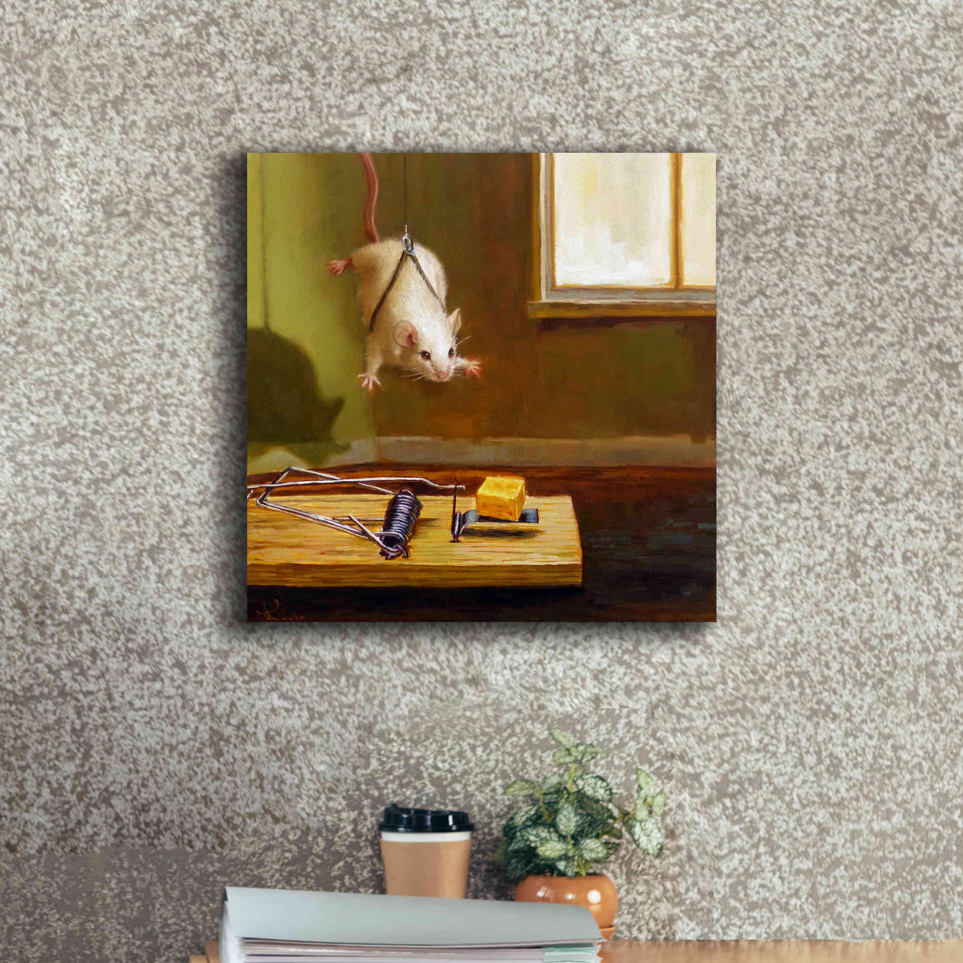 'Mission Impossible' by Lucia Heffernan, Canvas Wall Art,18x18