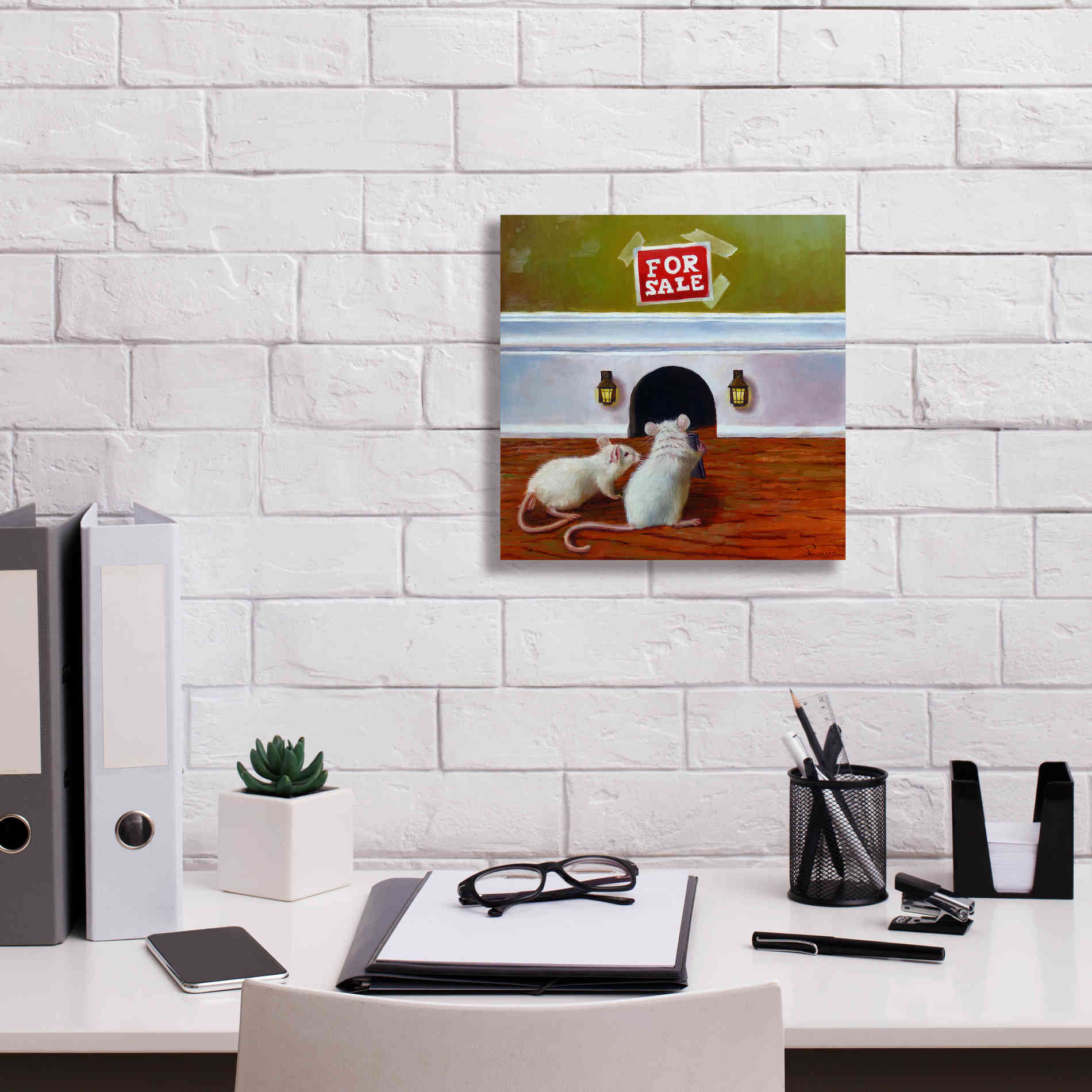 'Must See Inside' by Lucia Heffernan, Canvas Wall Art,12x12