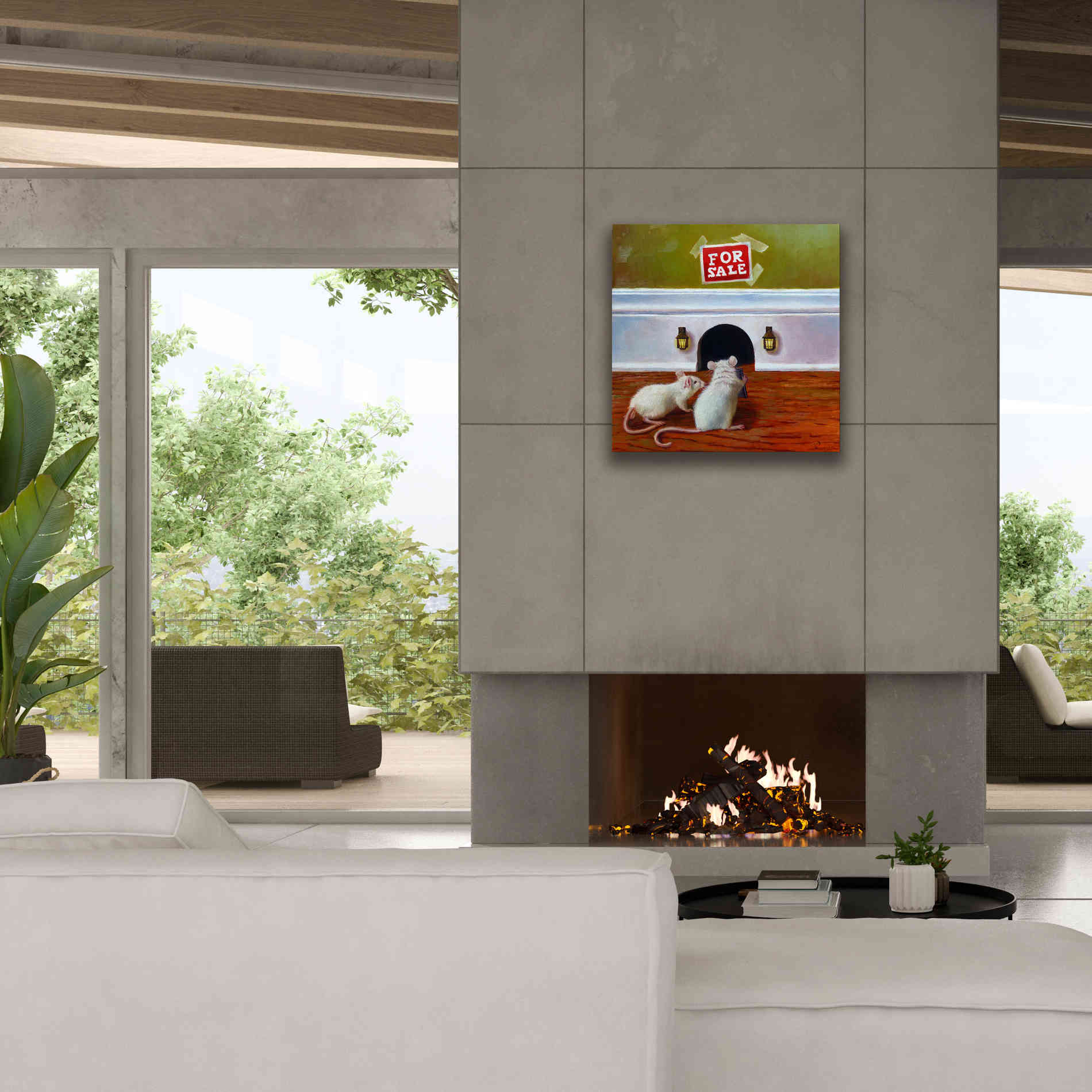 'Must See Inside' by Lucia Heffernan, Canvas Wall Art,26x26