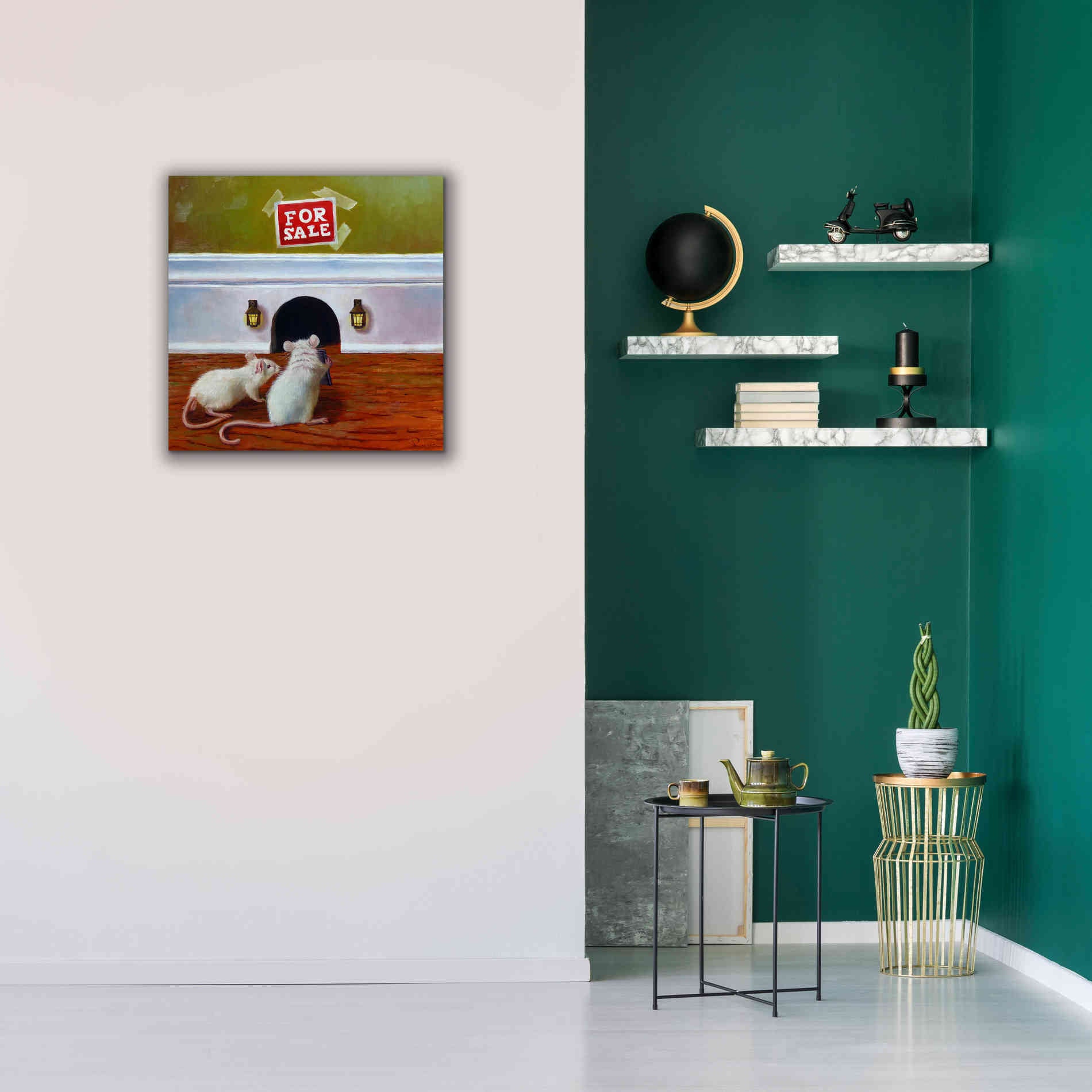 'Must See Inside' by Lucia Heffernan, Canvas Wall Art,26x26