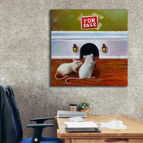 Image of 'Must See Inside' by Lucia Heffernan, Canvas Wall Art,37x37