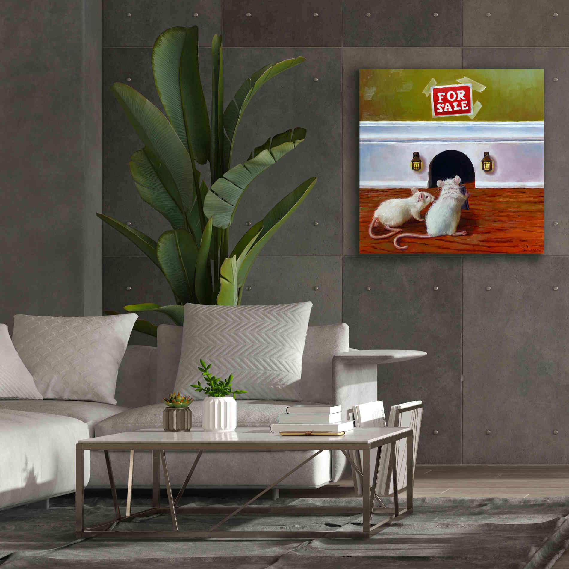 'Must See Inside' by Lucia Heffernan, Canvas Wall Art,37x37