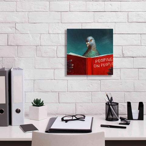 Image of 'Pooping on People' by Lucia Heffernan, Canvas Wall Art,12x12