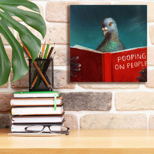 'Pooping on People' by Lucia Heffernan, Canvas Wall Art,12x12