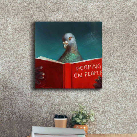 Image of 'Pooping on People' by Lucia Heffernan, Canvas Wall Art,18x18