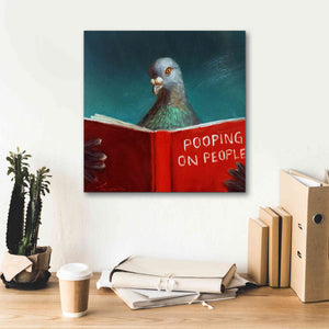 'Pooping on People' by Lucia Heffernan, Canvas Wall Art,18x18