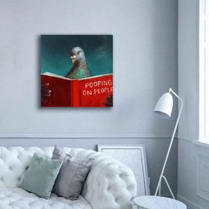 'Pooping on People' by Lucia Heffernan, Canvas Wall Art,37x37