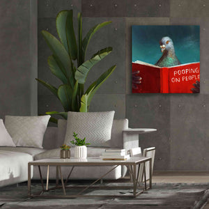 'Pooping on People' by Lucia Heffernan, Canvas Wall Art,37x37