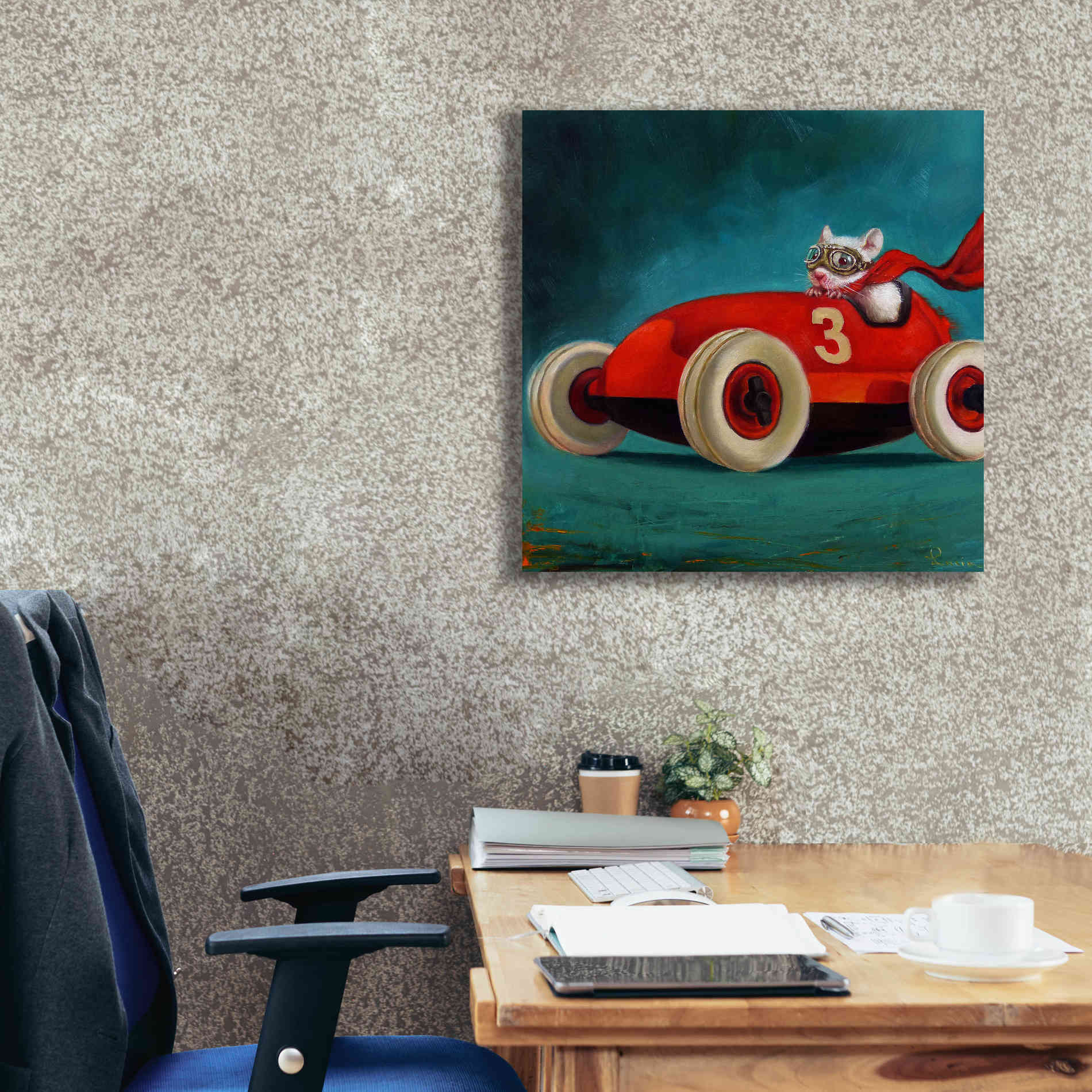 'Speed Racer' by Lucia Heffernan, Canvas Wall Art,26x26