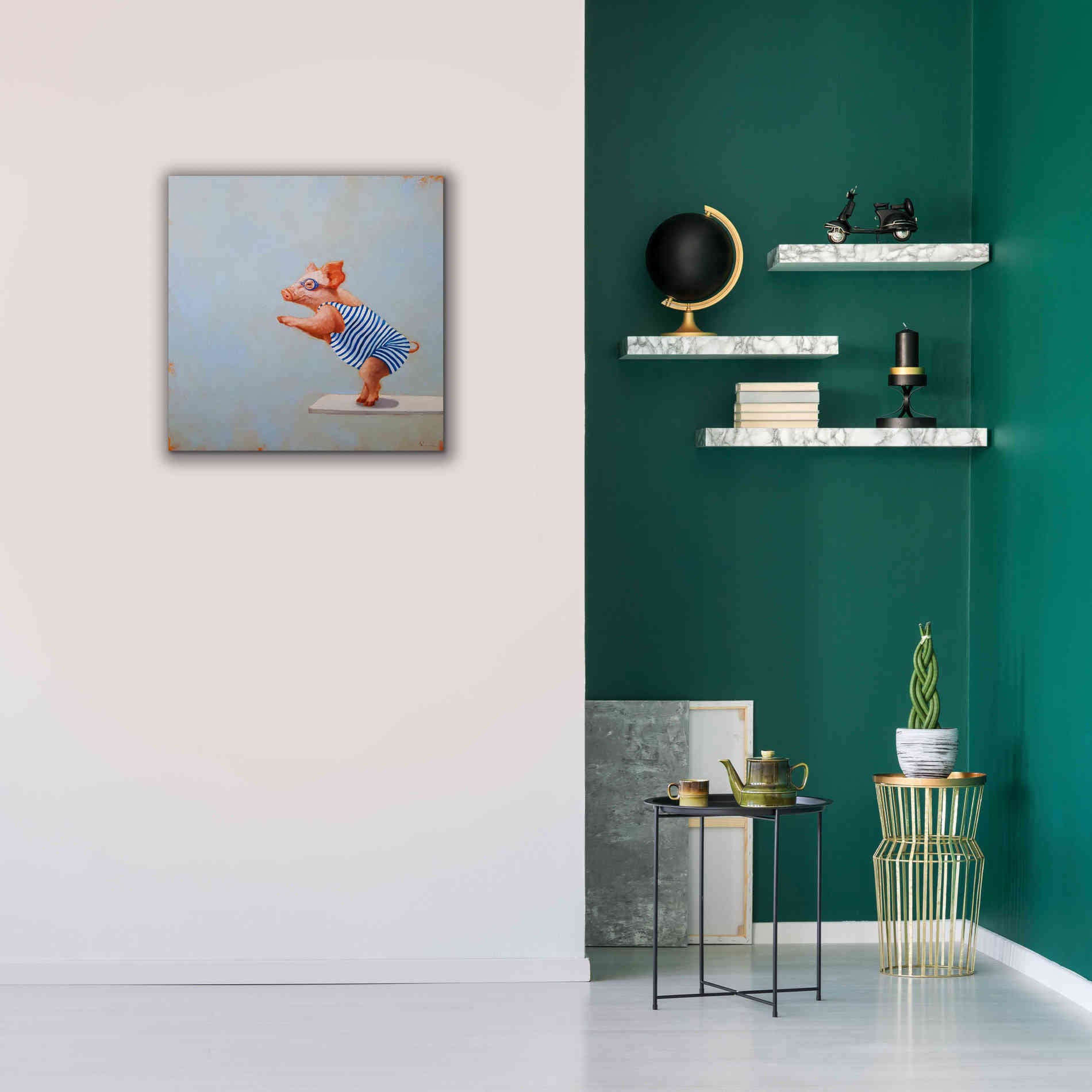 'The Plunge' by Lucia Heffernan, Canvas Wall Art,26x26