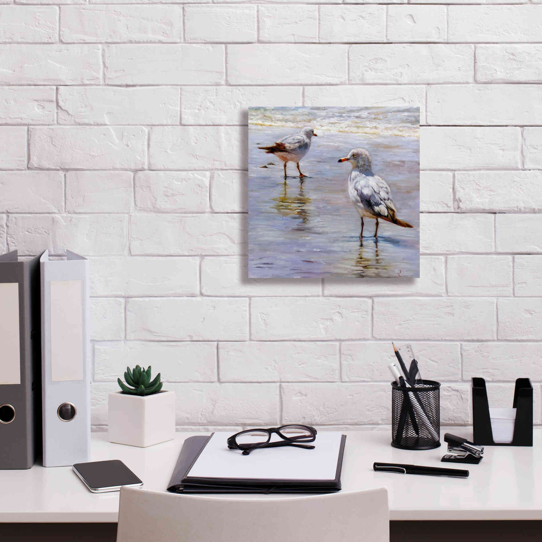'Waders' by Lucia Heffernan, Canvas Wall Art,12x12