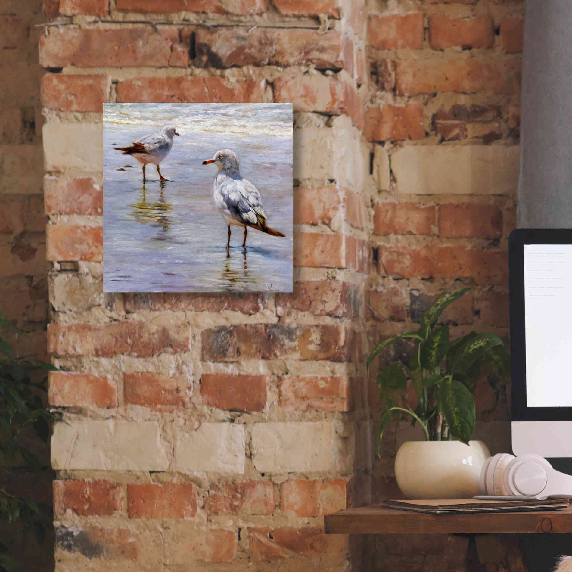 'Waders' by Lucia Heffernan, Canvas Wall Art,12x12