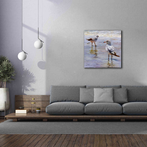 Image of 'Waders' by Lucia Heffernan, Canvas Wall Art,37x37