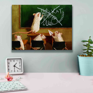 'When the Cat Is Away' by Lucia Heffernan, Canvas Wall Art,16x12