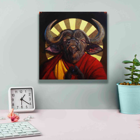 Image of 'Holy Cow II' by Lucia Heffernan, Canvas Wall Art,12x12