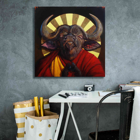 Image of 'Holy Cow II' by Lucia Heffernan, Canvas Wall Art,26x26