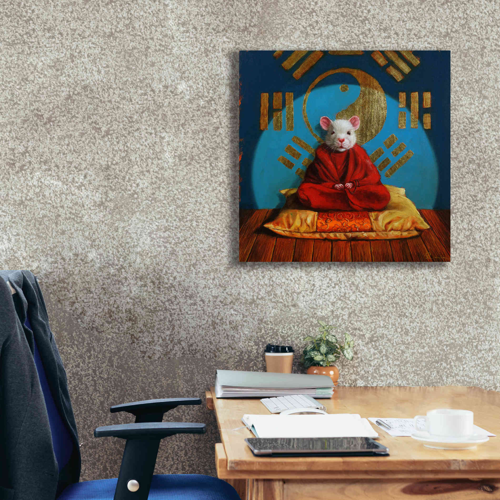 'Inner Peace' by Lucia Heffernan, Canvas Wall Art,26x26