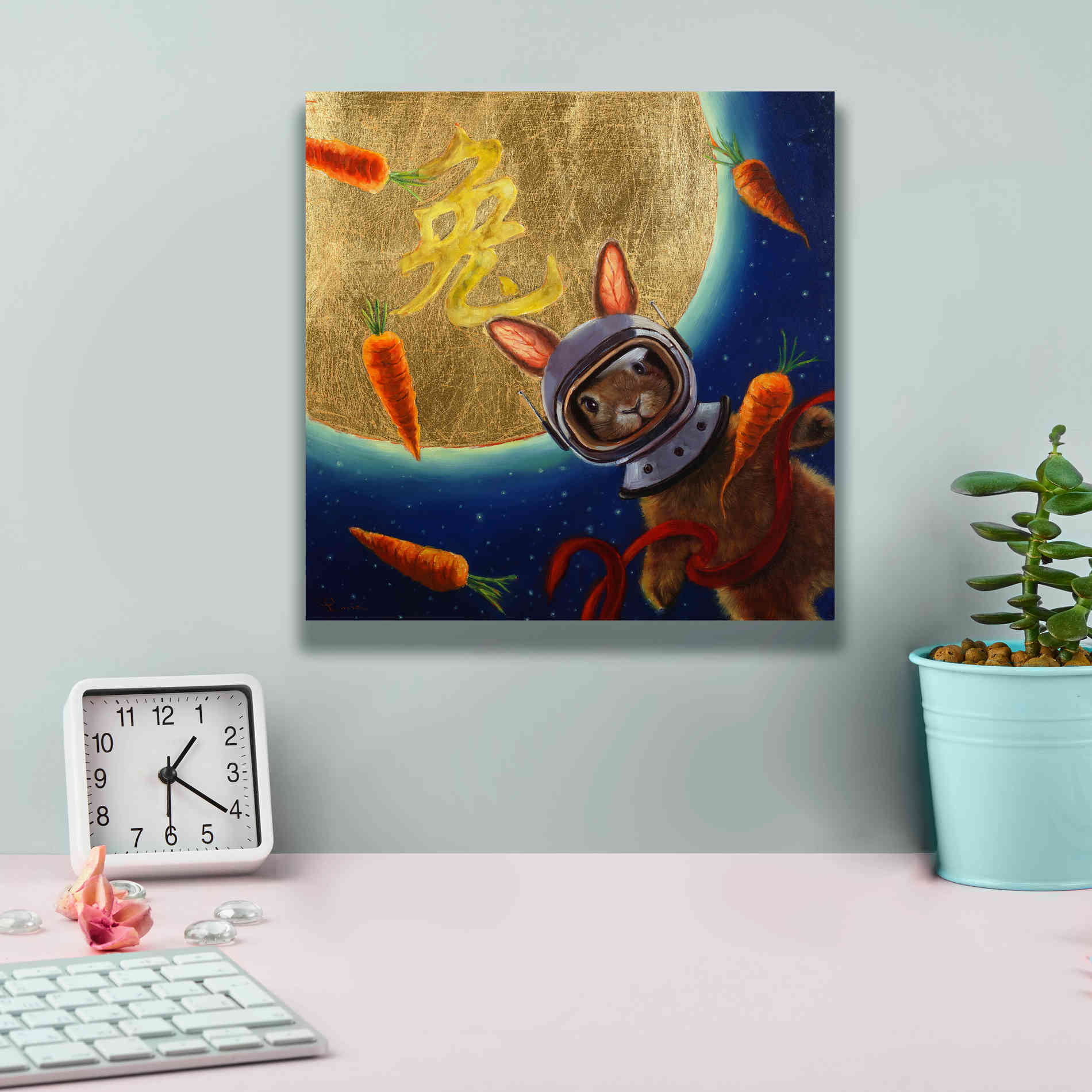 'Journey to the Moon' by Lucia Heffernan, Canvas Wall Art,12x12