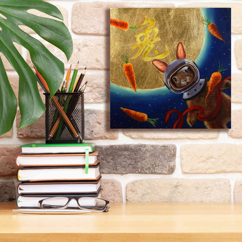 Image of 'Journey to the Moon' by Lucia Heffernan, Canvas Wall Art,12x12