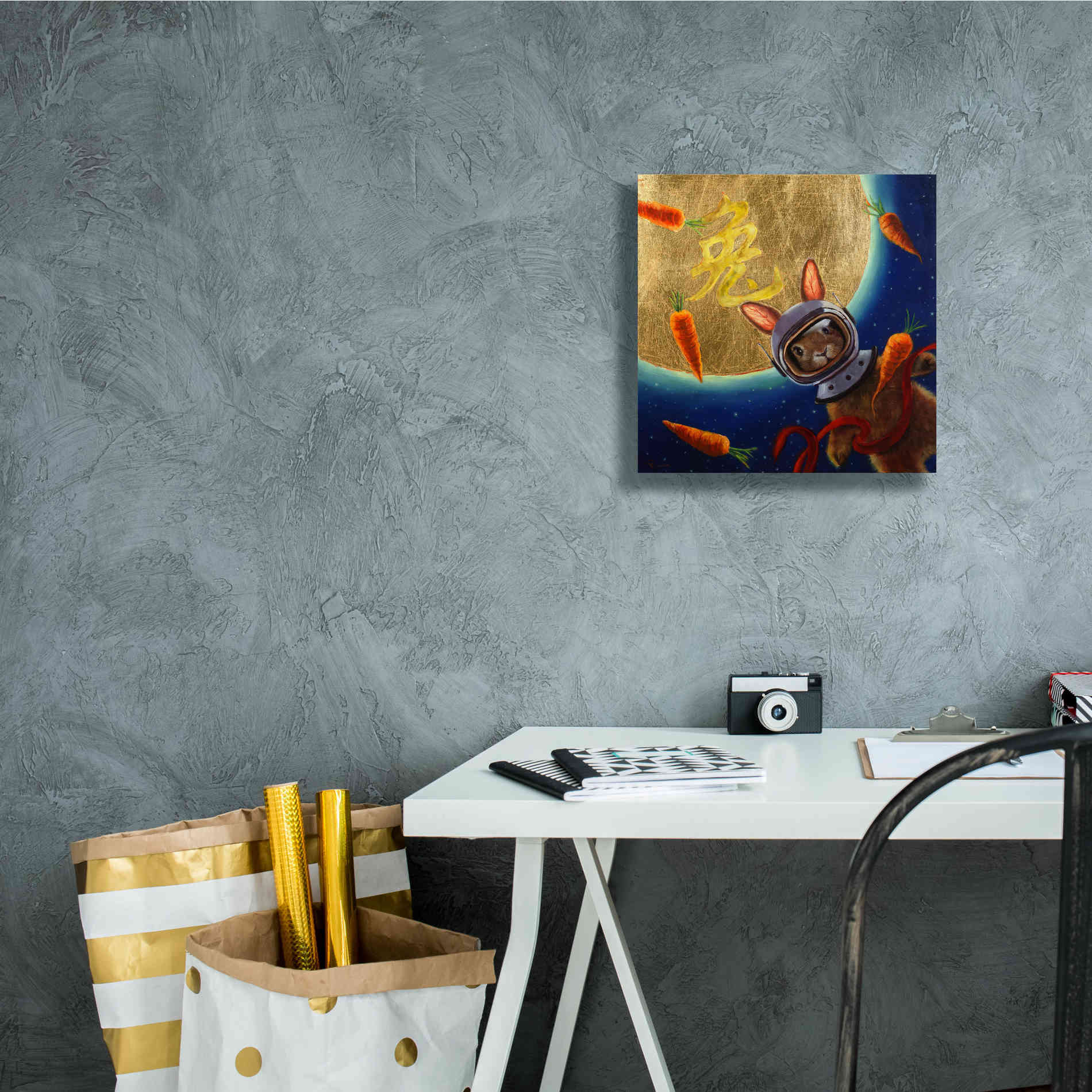'Journey to the Moon' by Lucia Heffernan, Canvas Wall Art,12x12