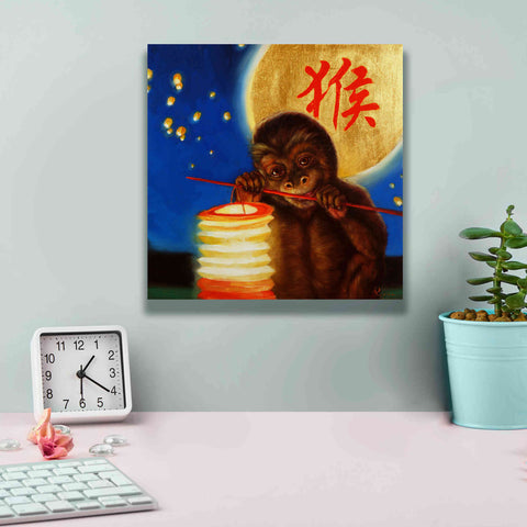 Image of 'Monkeyshine' by Lucia Heffernan, Canvas Wall Art,12x12