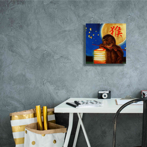 Image of 'Monkeyshine' by Lucia Heffernan, Canvas Wall Art,12x12
