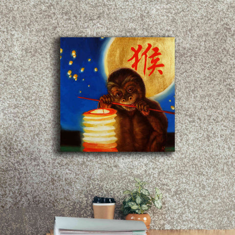 Image of 'Monkeyshine' by Lucia Heffernan, Canvas Wall Art,18x18