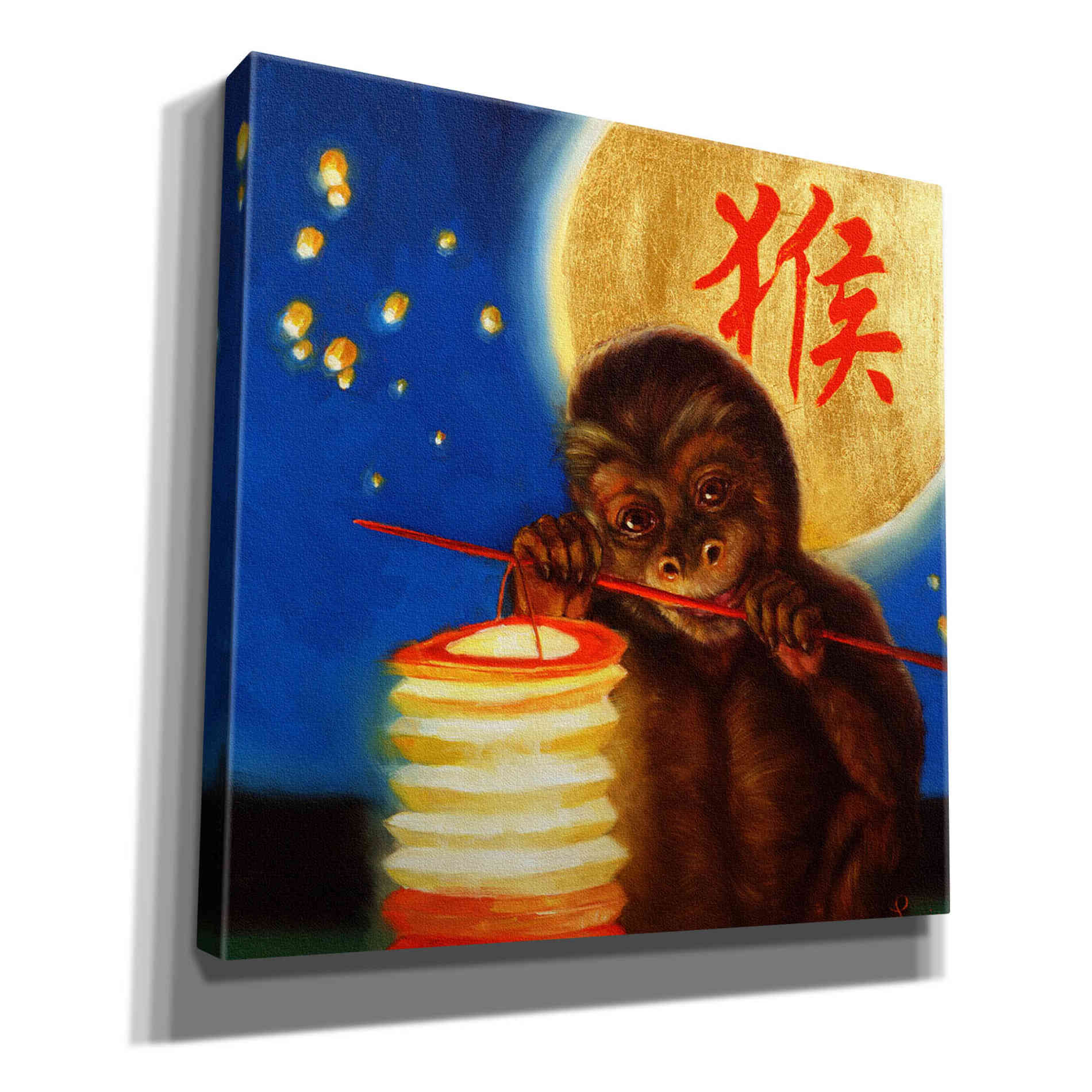 'Monkeyshine' by Lucia Heffernan, Canvas Wall Art