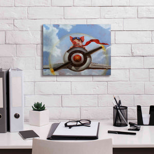 'When Pigs Fly' by Lucia Heffernan, Canvas Wall Art,16x12