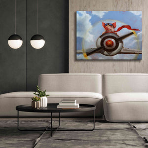 'When Pigs Fly' by Lucia Heffernan, Canvas Wall Art,54x40